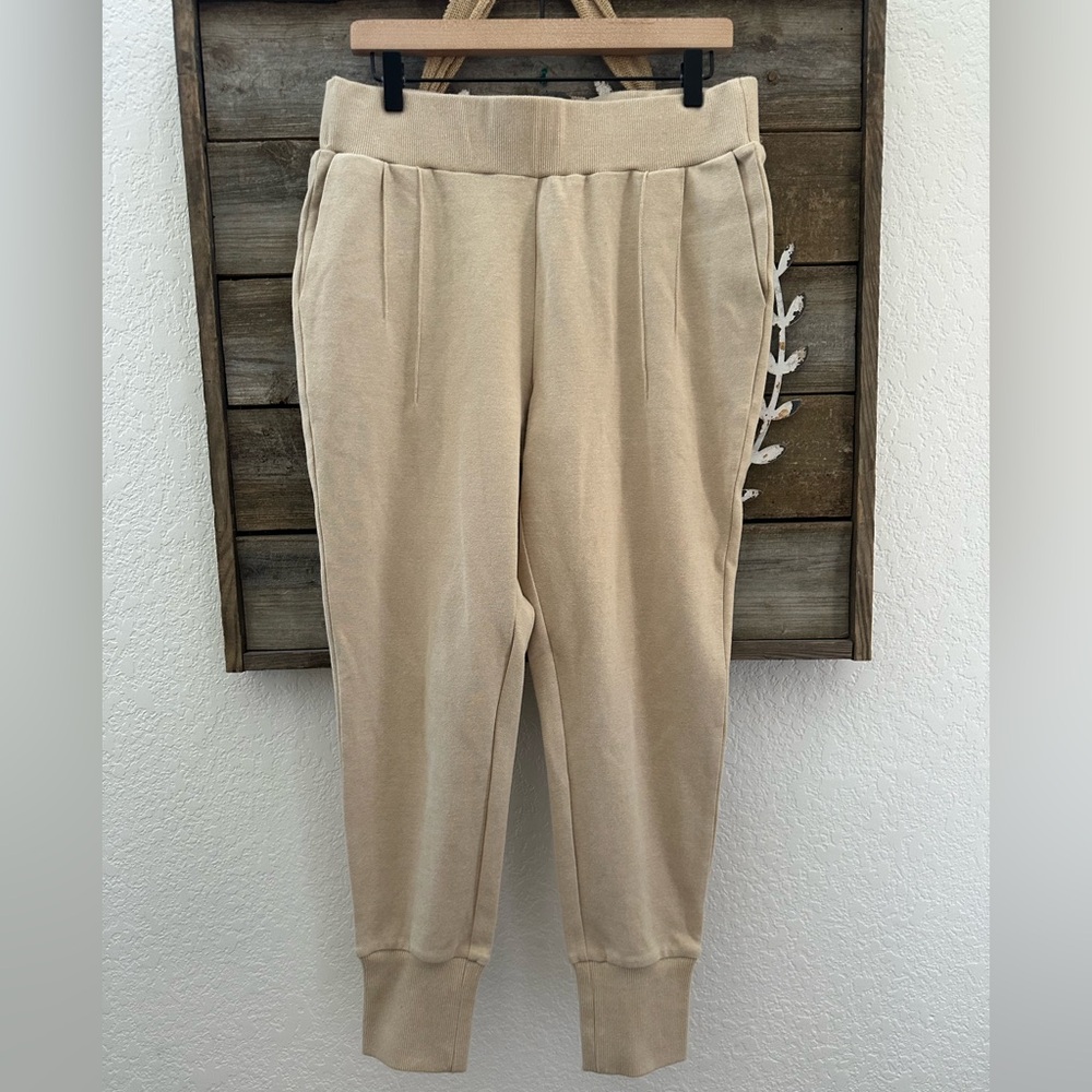 Varley Cream Jogger Pants Knitwear‎ size Large